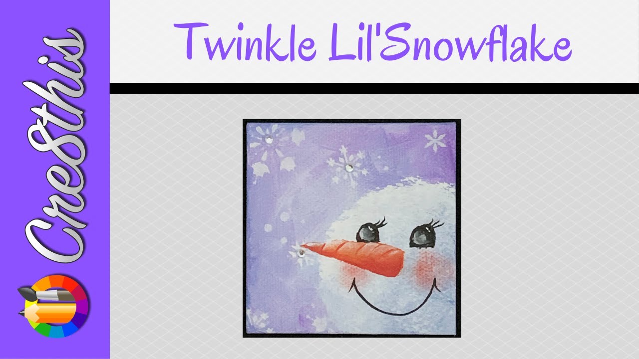 how to paint a snowman face